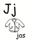 Coloring page j