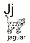 Coloring page j