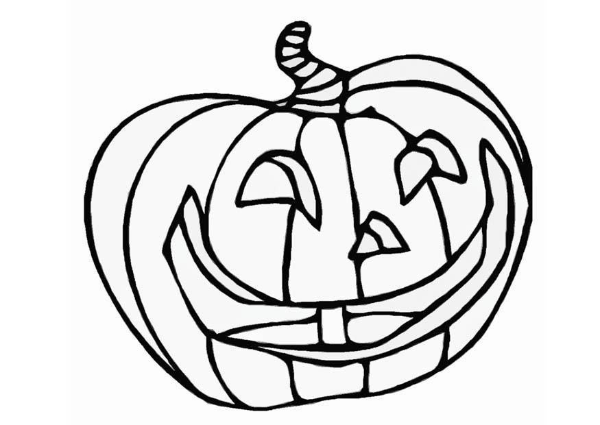 Coloring Page jack-o-lantern - free printable coloring pages