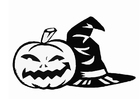 Coloring pages jack-o-lantern