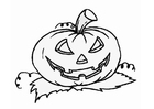 Coloring pages jack-o-lantern