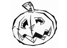 Coloring pages jack-o-lantern