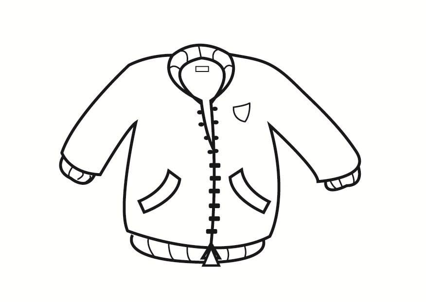 Coloring page jacket