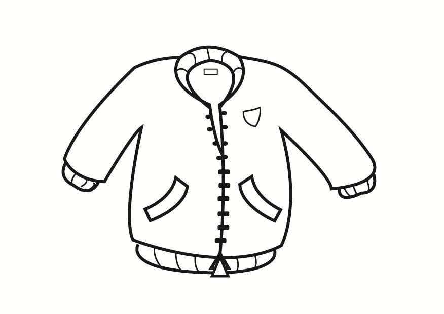 Coloring Page jacket - free printable coloring pages