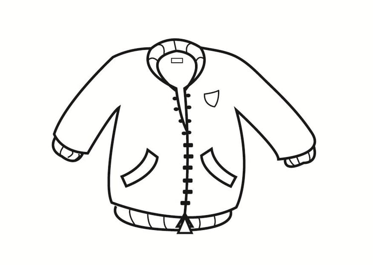 Coloring page jacket