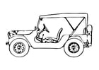 Coloring page jeep