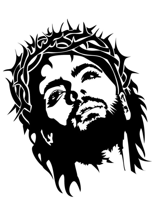 Coloring page Jesus