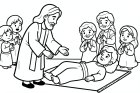 Jesus heals a paralyzed person