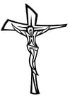 Coloring pages Jesus on the cross