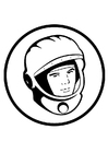 Coloring pages Joeri Gagarin