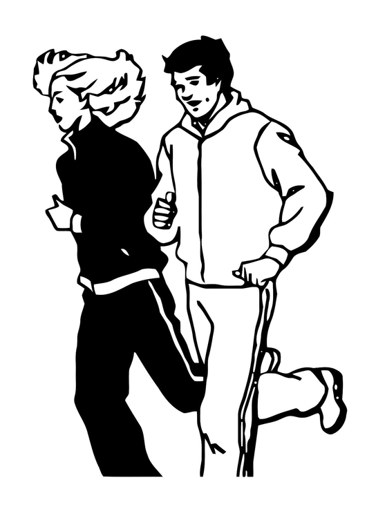 Coloring page jog