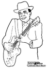 Coloring pages John Lee Hooker