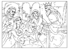 Coloring pages judgement of Solomon