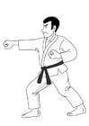 Coloring pages judo
