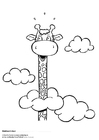 Coloring pages Jules is in the clouds