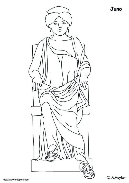 Coloring page Juno