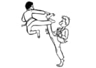 Coloring pages karate