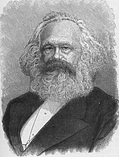 Coloring page Karl Marx