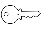 Coloring page key