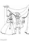 Coloring pages king and queen 1534