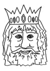 Coloring pages king mask