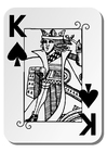 Coloring page King of Spades