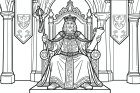 king on the throne