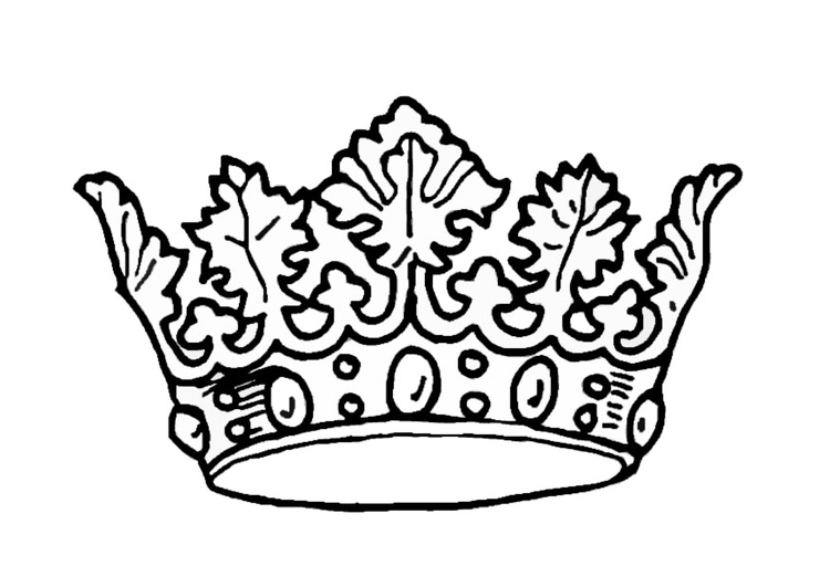 Coloring page King's crown