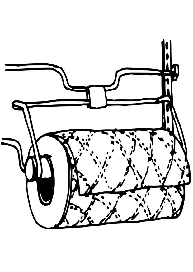 Coloring page kitchen roll