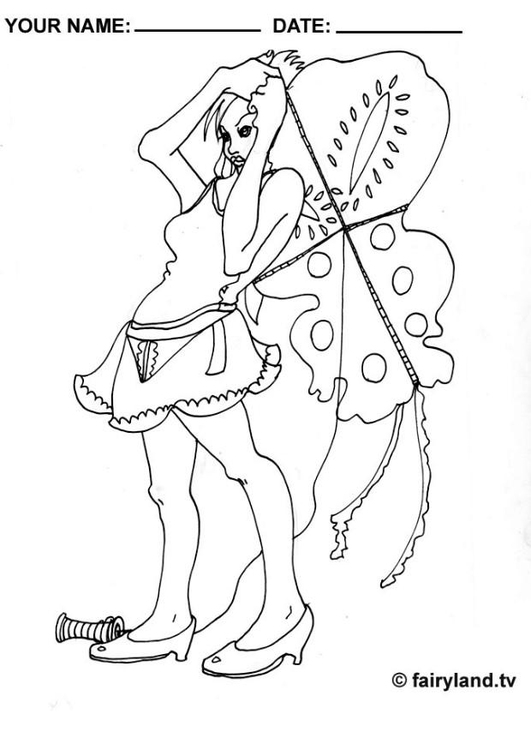 Coloring page kite