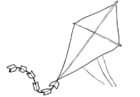 Coloring page kite