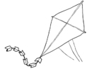 Coloring pages kite
