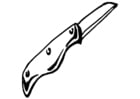 Coloring pages knife