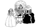 Coloring pages Knight and Family