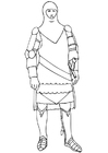 Coloring pages knight in armor