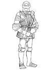 Coloring pages Knight in Armor