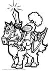 Coloring page knight