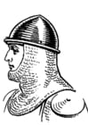 Knight with helmet