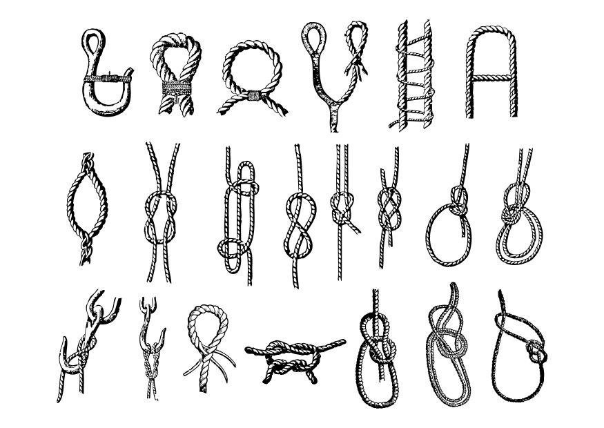 Coloring page knots