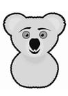 Coloring pages koala bear