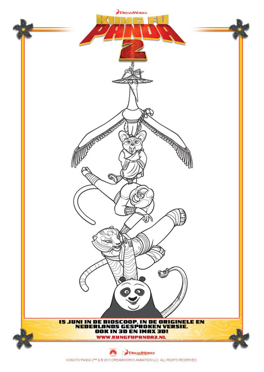 Coloring page Kung Fu Panda 2