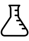 Coloring pages laboratory flask