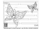 Coloring page labyrinth - butterfly