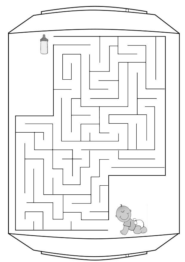 Coloring page labyrinth