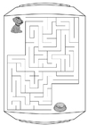 Coloring page labyrinth