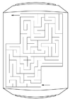 Coloring page labyrinth