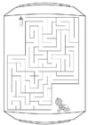 Coloring page labyrinth