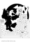 Coloring pages labyrinth