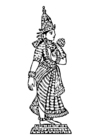 Coloring page Lakshmi