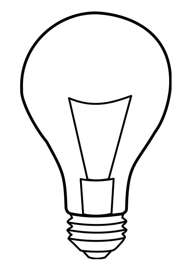 Coloring page lamp